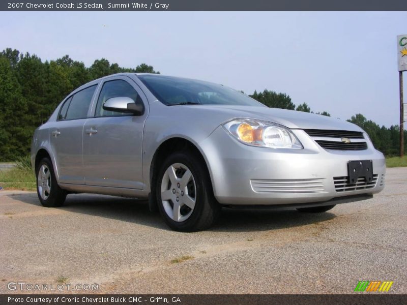 Summit White / Gray 2007 Chevrolet Cobalt LS Sedan