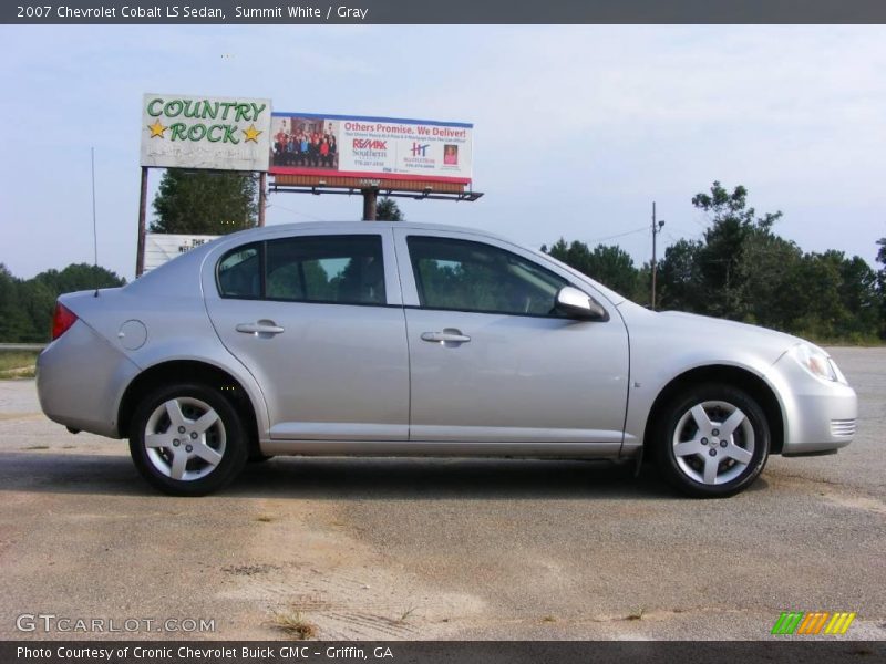 Summit White / Gray 2007 Chevrolet Cobalt LS Sedan