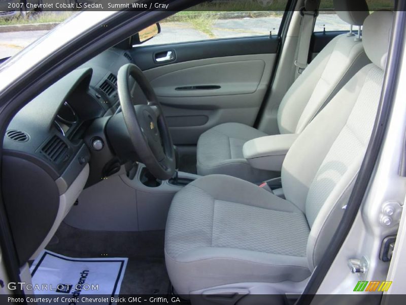 Summit White / Gray 2007 Chevrolet Cobalt LS Sedan