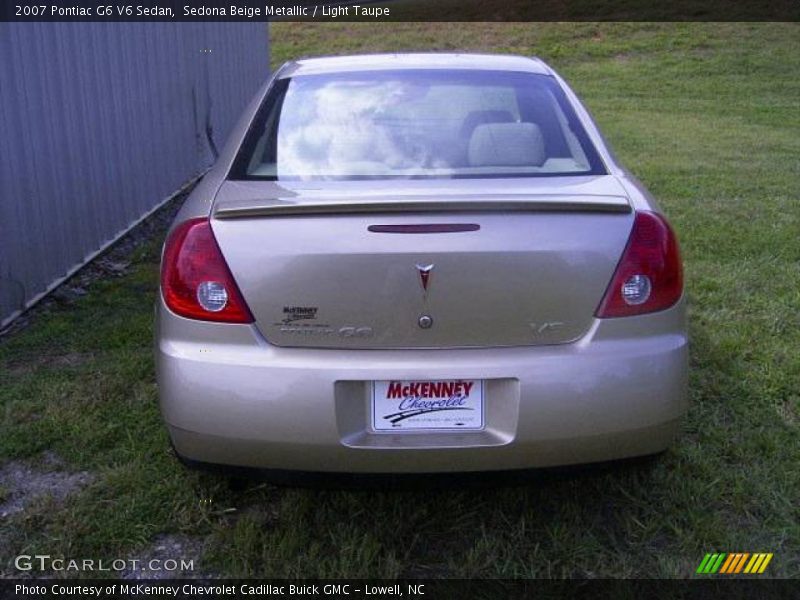 Sedona Beige Metallic / Light Taupe 2007 Pontiac G6 V6 Sedan