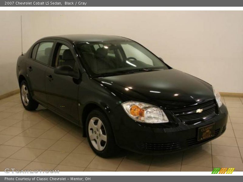 Black / Gray 2007 Chevrolet Cobalt LS Sedan