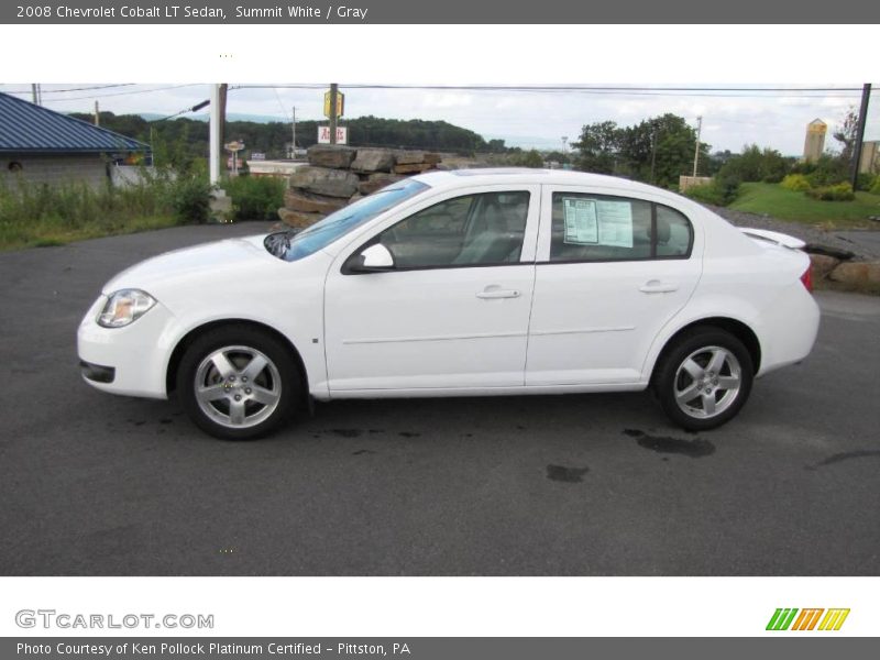 Summit White / Gray 2008 Chevrolet Cobalt LT Sedan