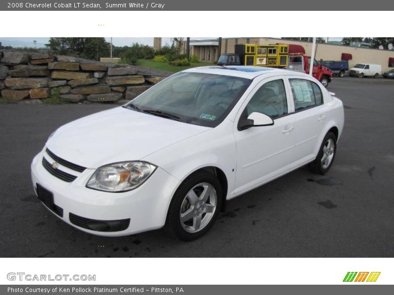 Summit White / Gray 2008 Chevrolet Cobalt LT Sedan