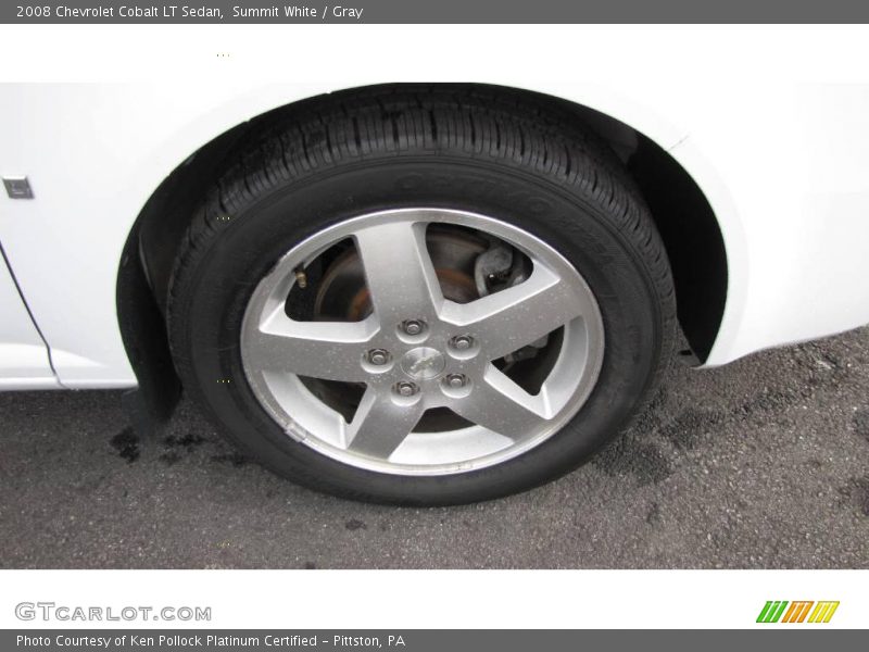 Summit White / Gray 2008 Chevrolet Cobalt LT Sedan