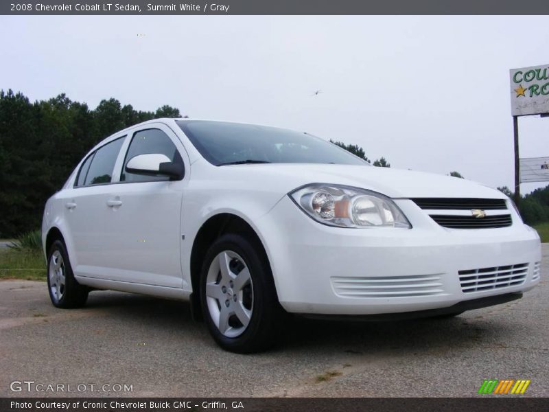 Summit White / Gray 2008 Chevrolet Cobalt LT Sedan