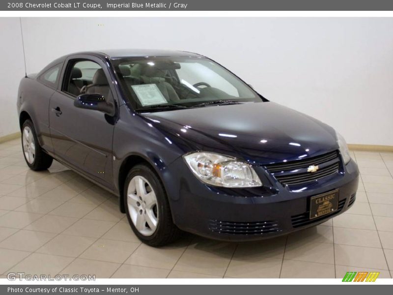 Imperial Blue Metallic / Gray 2008 Chevrolet Cobalt LT Coupe