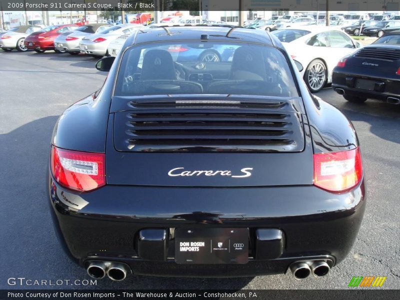 Black / Black 2009 Porsche 911 Carrera S Coupe