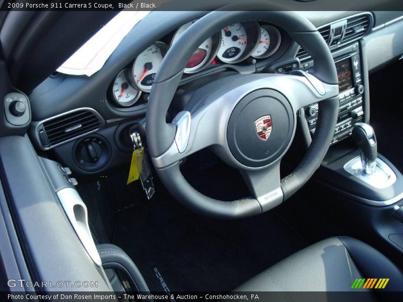 Black / Black 2009 Porsche 911 Carrera S Coupe