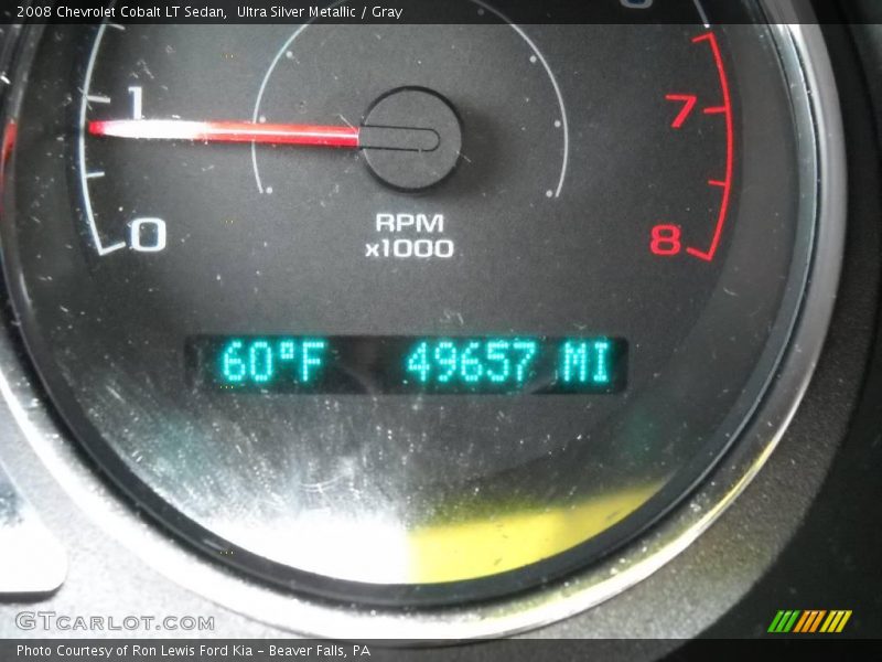Ultra Silver Metallic / Gray 2008 Chevrolet Cobalt LT Sedan