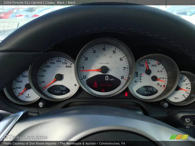 Black / Black 2009 Porsche 911 Carrera S Coupe