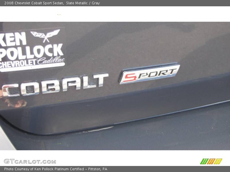 Slate Metallic / Gray 2008 Chevrolet Cobalt Sport Sedan