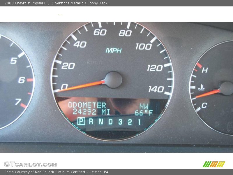 Silverstone Metallic / Ebony Black 2008 Chevrolet Impala LT