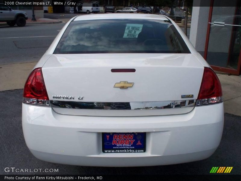 White / Gray 2008 Chevrolet Impala LT