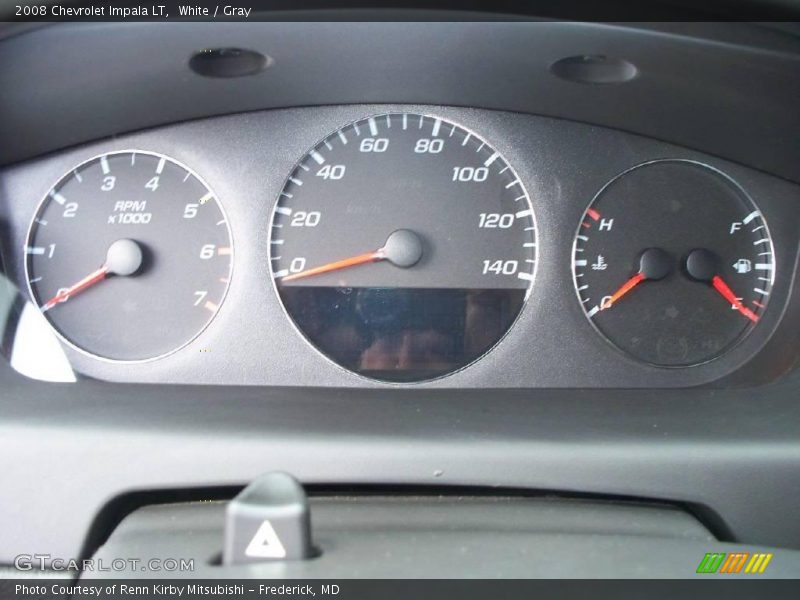 White / Gray 2008 Chevrolet Impala LT