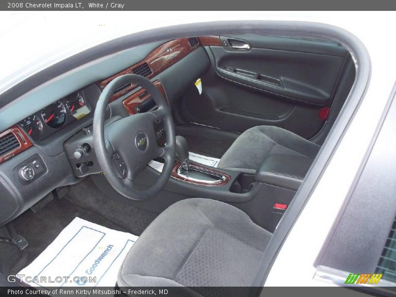 White / Gray 2008 Chevrolet Impala LT