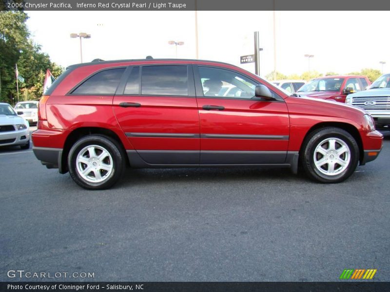 Inferno Red Crystal Pearl / Light Taupe 2006 Chrysler Pacifica