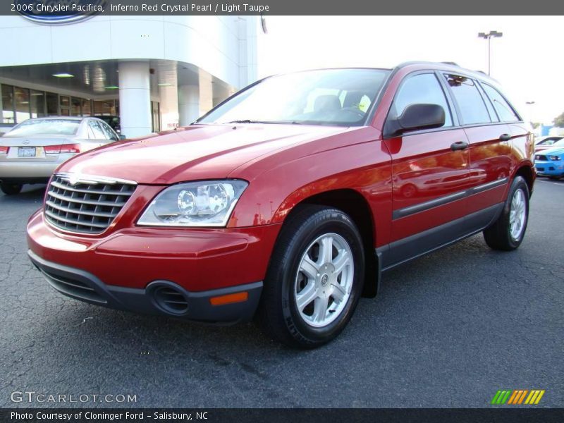 Inferno Red Crystal Pearl / Light Taupe 2006 Chrysler Pacifica