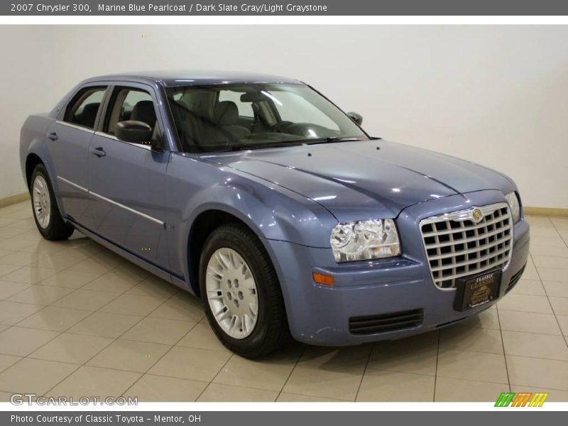 Marine Blue Pearlcoat / Dark Slate Gray/Light Graystone 2007 Chrysler 300