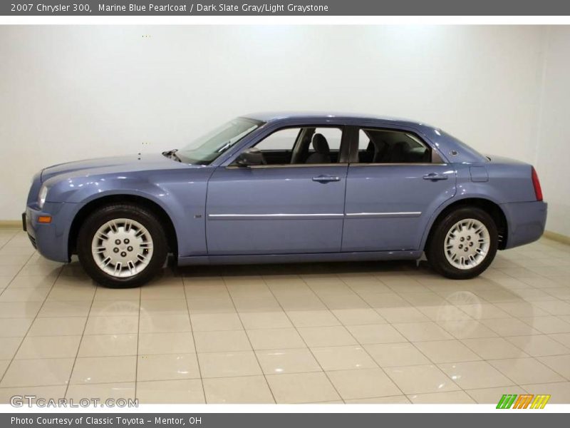 Marine Blue Pearlcoat / Dark Slate Gray/Light Graystone 2007 Chrysler 300