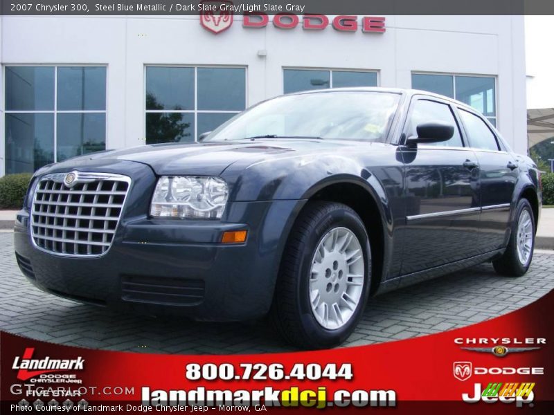 Steel Blue Metallic / Dark Slate Gray/Light Slate Gray 2007 Chrysler 300