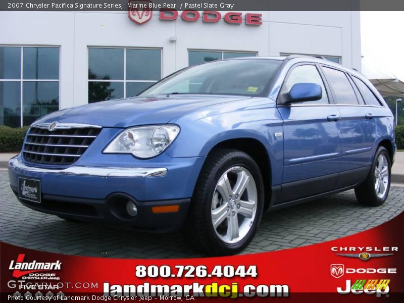 Marine Blue Pearl / Pastel Slate Gray 2007 Chrysler Pacifica Signature Series