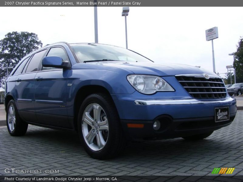 Marine Blue Pearl / Pastel Slate Gray 2007 Chrysler Pacifica Signature Series