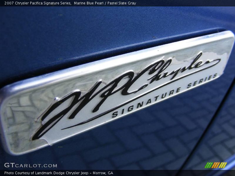 Marine Blue Pearl / Pastel Slate Gray 2007 Chrysler Pacifica Signature Series