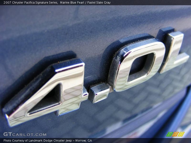 Marine Blue Pearl / Pastel Slate Gray 2007 Chrysler Pacifica Signature Series