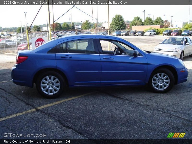 Marathon Blue Pearl / Dark Slate Gray/Light Slate Gray 2008 Chrysler Sebring LX Sedan