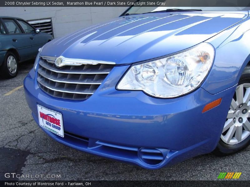Marathon Blue Pearl / Dark Slate Gray/Light Slate Gray 2008 Chrysler Sebring LX Sedan