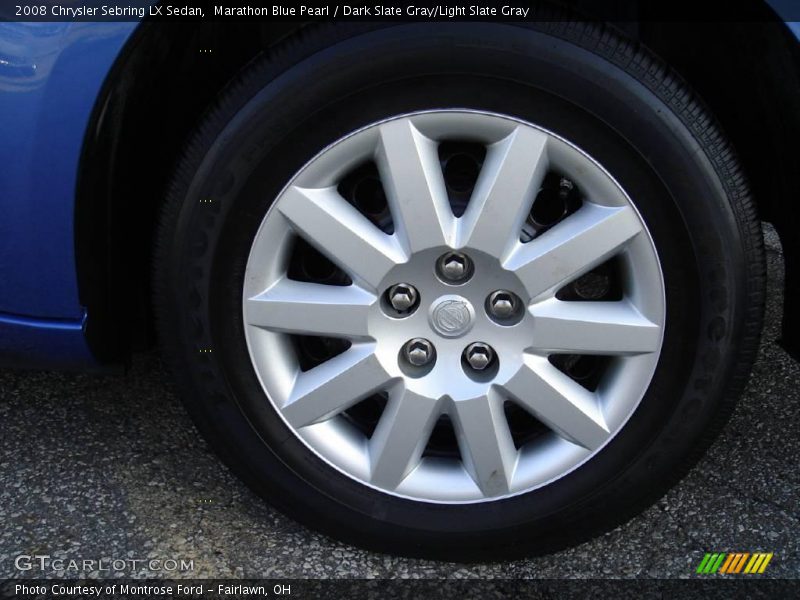 Marathon Blue Pearl / Dark Slate Gray/Light Slate Gray 2008 Chrysler Sebring LX Sedan