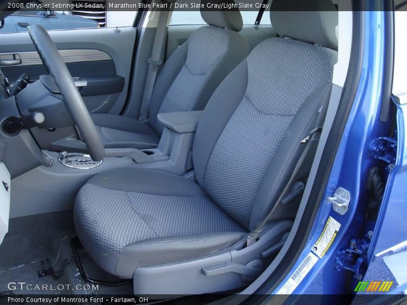 Marathon Blue Pearl / Dark Slate Gray/Light Slate Gray 2008 Chrysler Sebring LX Sedan