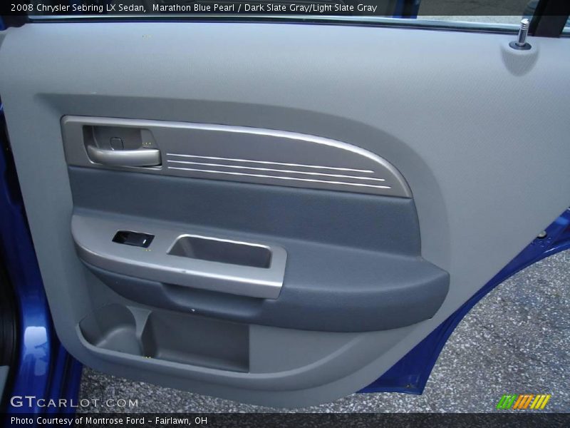 Marathon Blue Pearl / Dark Slate Gray/Light Slate Gray 2008 Chrysler Sebring LX Sedan