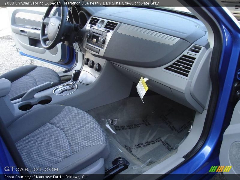 Marathon Blue Pearl / Dark Slate Gray/Light Slate Gray 2008 Chrysler Sebring LX Sedan