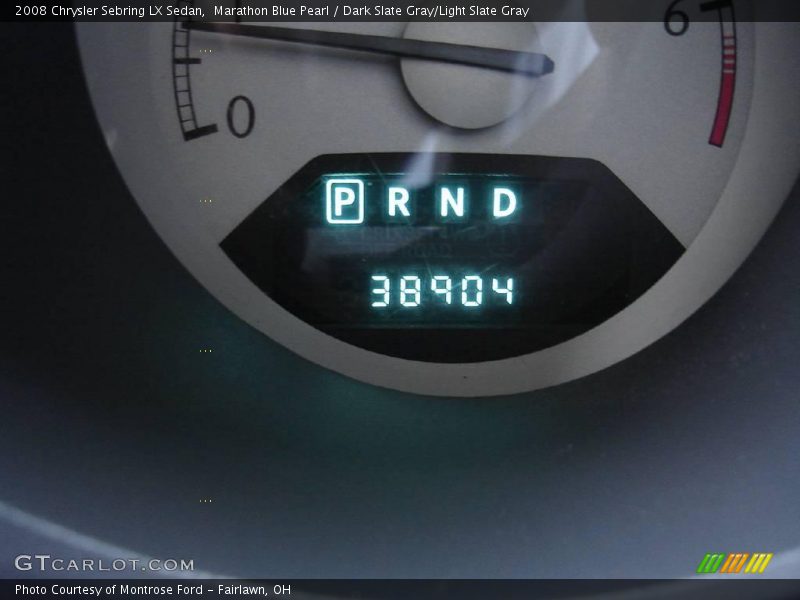 Marathon Blue Pearl / Dark Slate Gray/Light Slate Gray 2008 Chrysler Sebring LX Sedan
