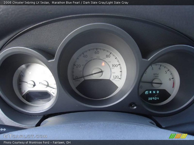 Marathon Blue Pearl / Dark Slate Gray/Light Slate Gray 2008 Chrysler Sebring LX Sedan