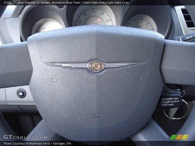 Marathon Blue Pearl / Dark Slate Gray/Light Slate Gray 2008 Chrysler Sebring LX Sedan