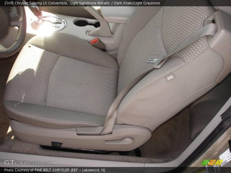 Light Sandstone Metallic / Dark Khaki/Light Graystone 2008 Chrysler Sebring LX Convertible