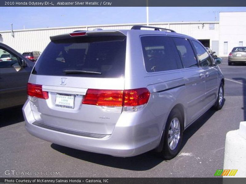 Alabaster Silver Metallic / Gray 2010 Honda Odyssey EX-L