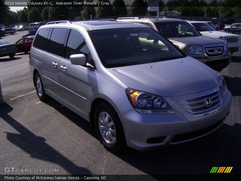Alabaster Silver Metallic / Gray 2010 Honda Odyssey EX-L