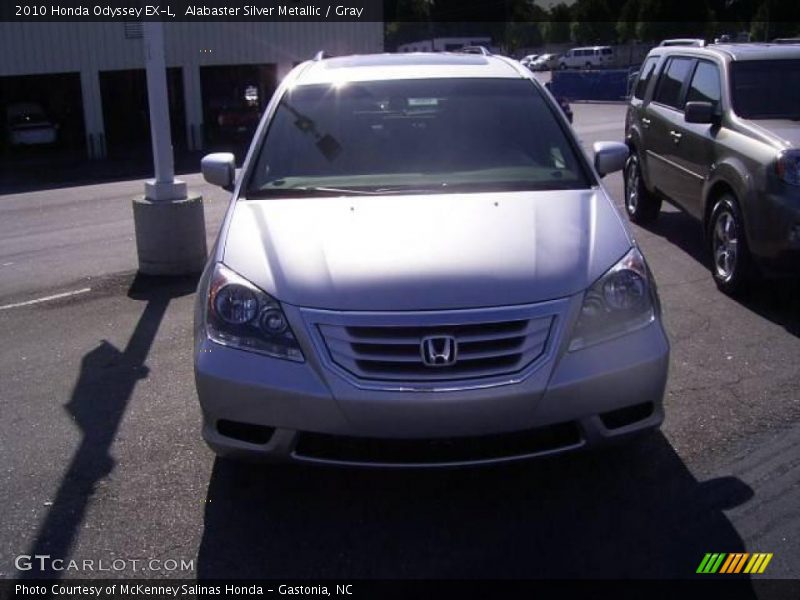 Alabaster Silver Metallic / Gray 2010 Honda Odyssey EX-L