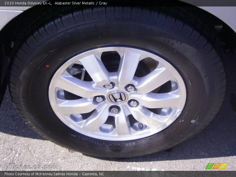 Alabaster Silver Metallic / Gray 2010 Honda Odyssey EX-L