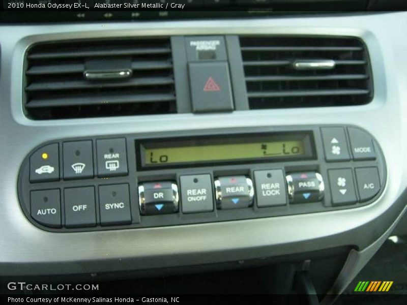 Alabaster Silver Metallic / Gray 2010 Honda Odyssey EX-L