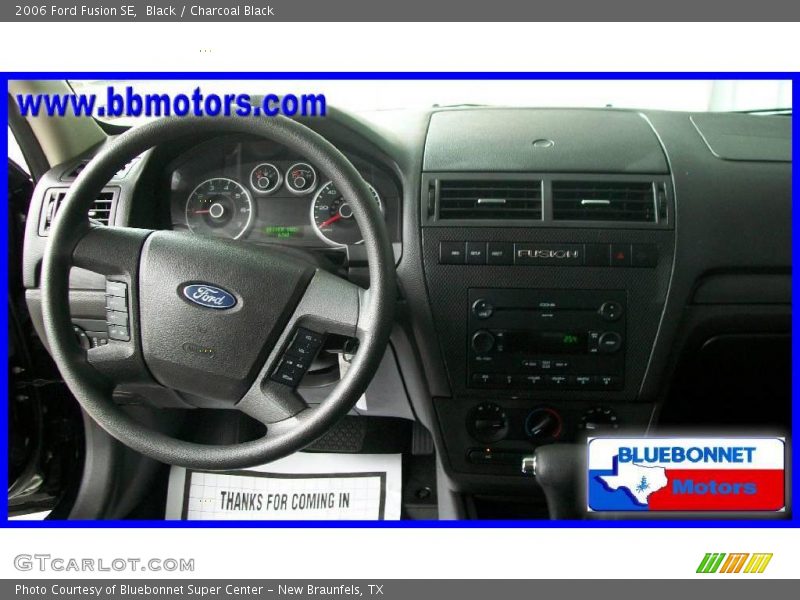 Black / Charcoal Black 2006 Ford Fusion SE