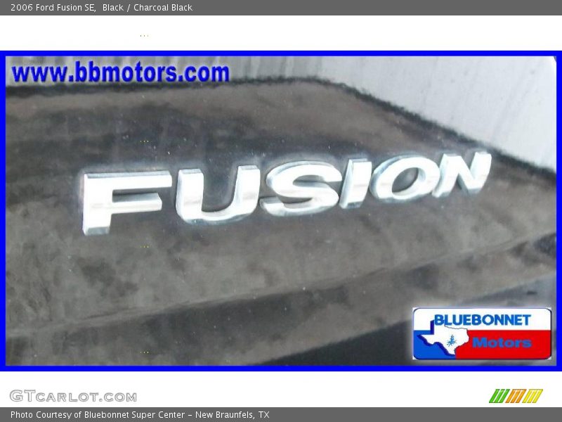 Black / Charcoal Black 2006 Ford Fusion SE