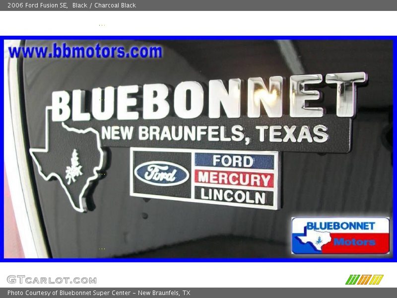 Black / Charcoal Black 2006 Ford Fusion SE