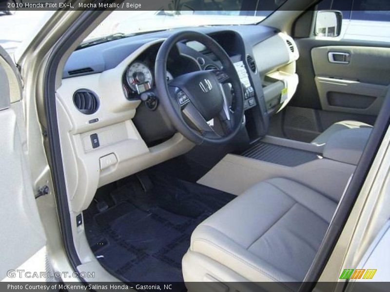 Mocha Metallic / Beige 2010 Honda Pilot EX-L