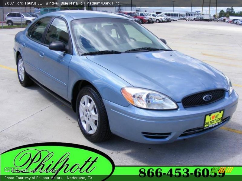 Windveil Blue Metallic / Medium/Dark Flint 2007 Ford Taurus SE