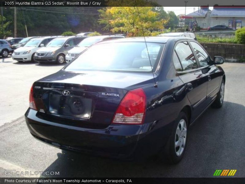 Moonlit Blue / Gray 2005 Hyundai Elantra GLS Sedan