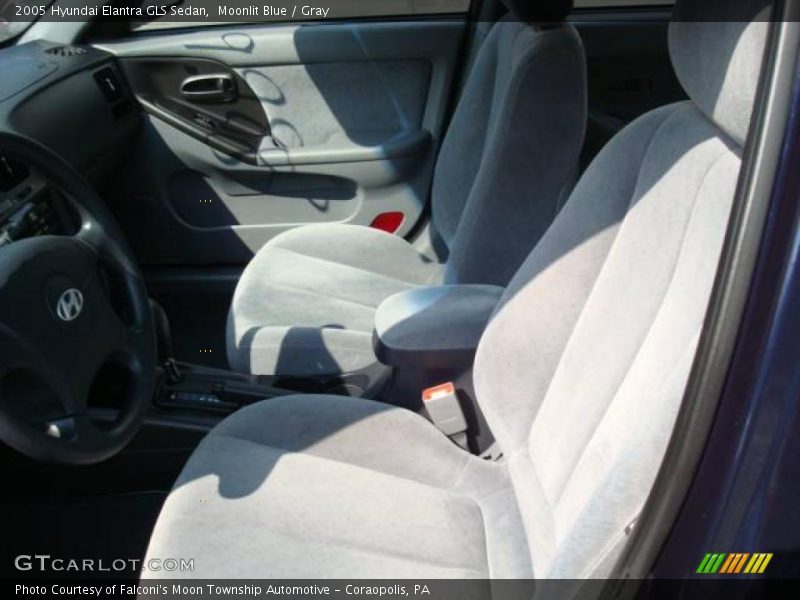 Moonlit Blue / Gray 2005 Hyundai Elantra GLS Sedan